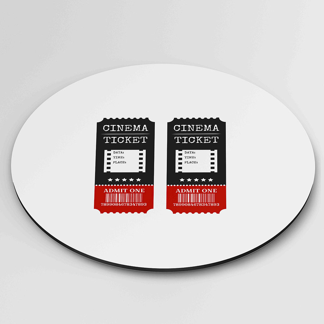 Cinema tickets – Pop Art wandkunst als moderne muurcirkel