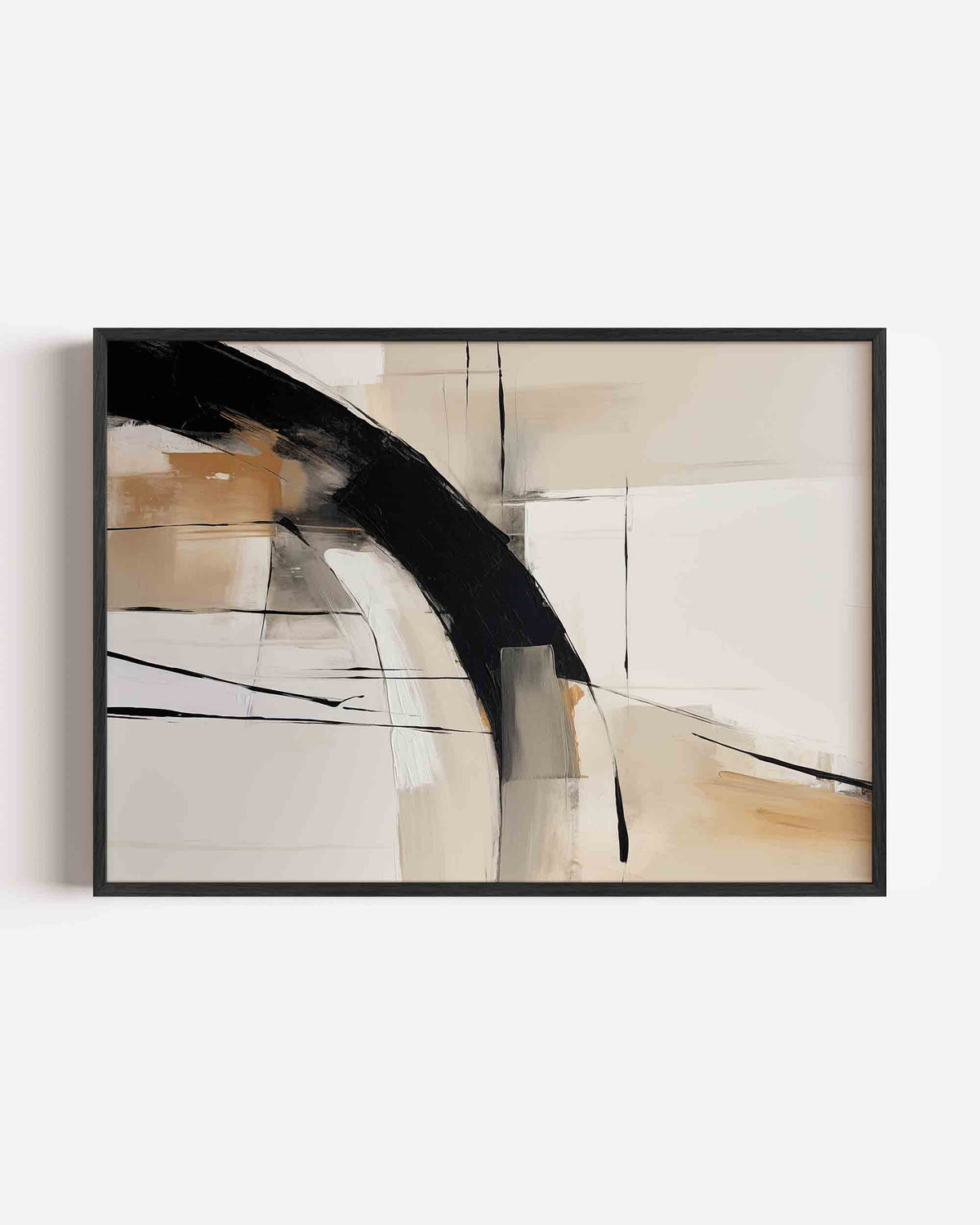 Abstracte lijnen en vlakken – abstracte landscape poster als wanddecoratie