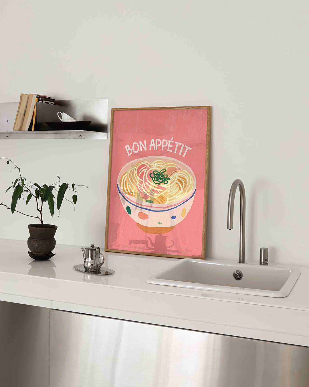 Bon appétit – keukenposter in staand formaat