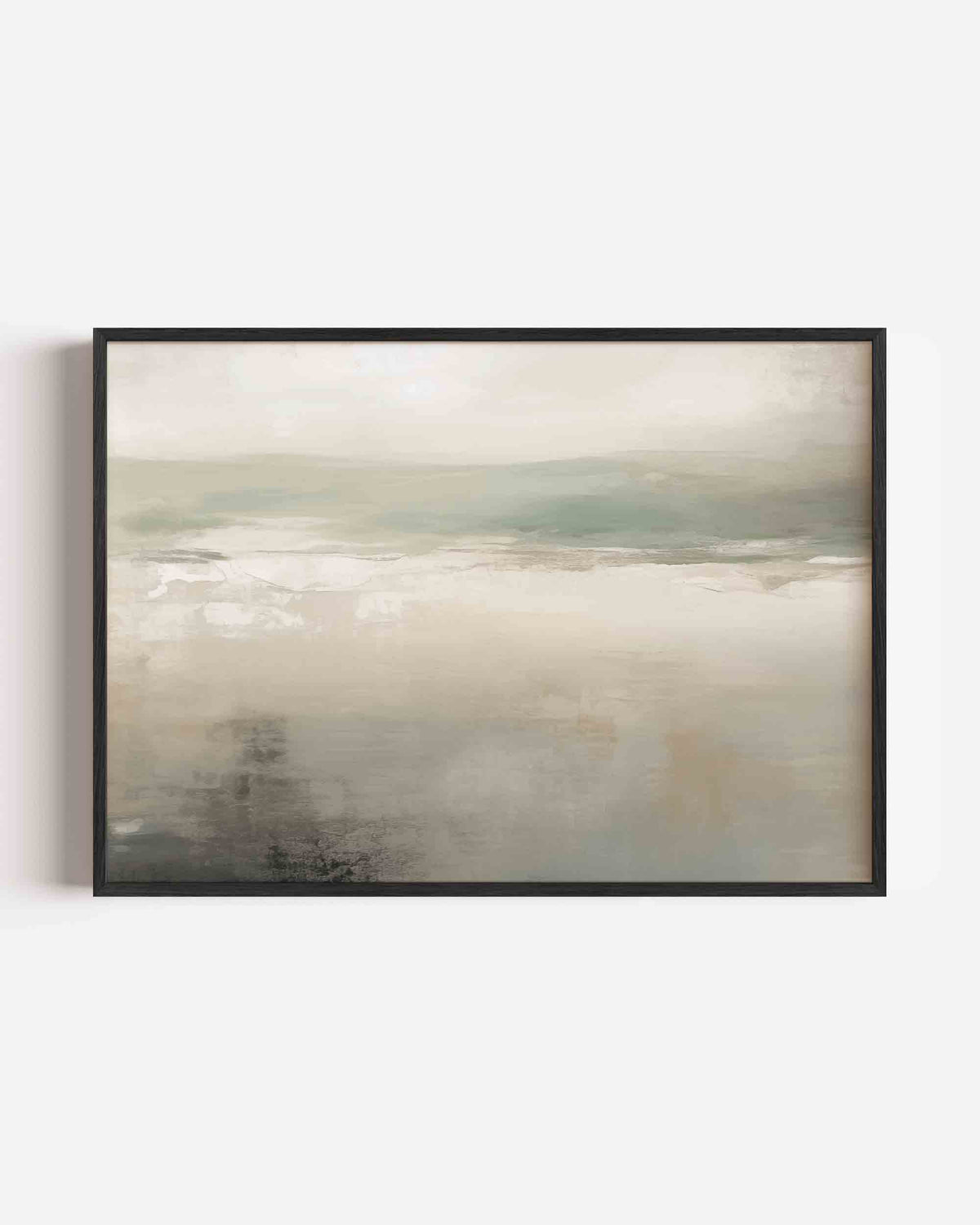 Abstracte landschapsweergave – hedendaagse illustratie poster in landscape formaat