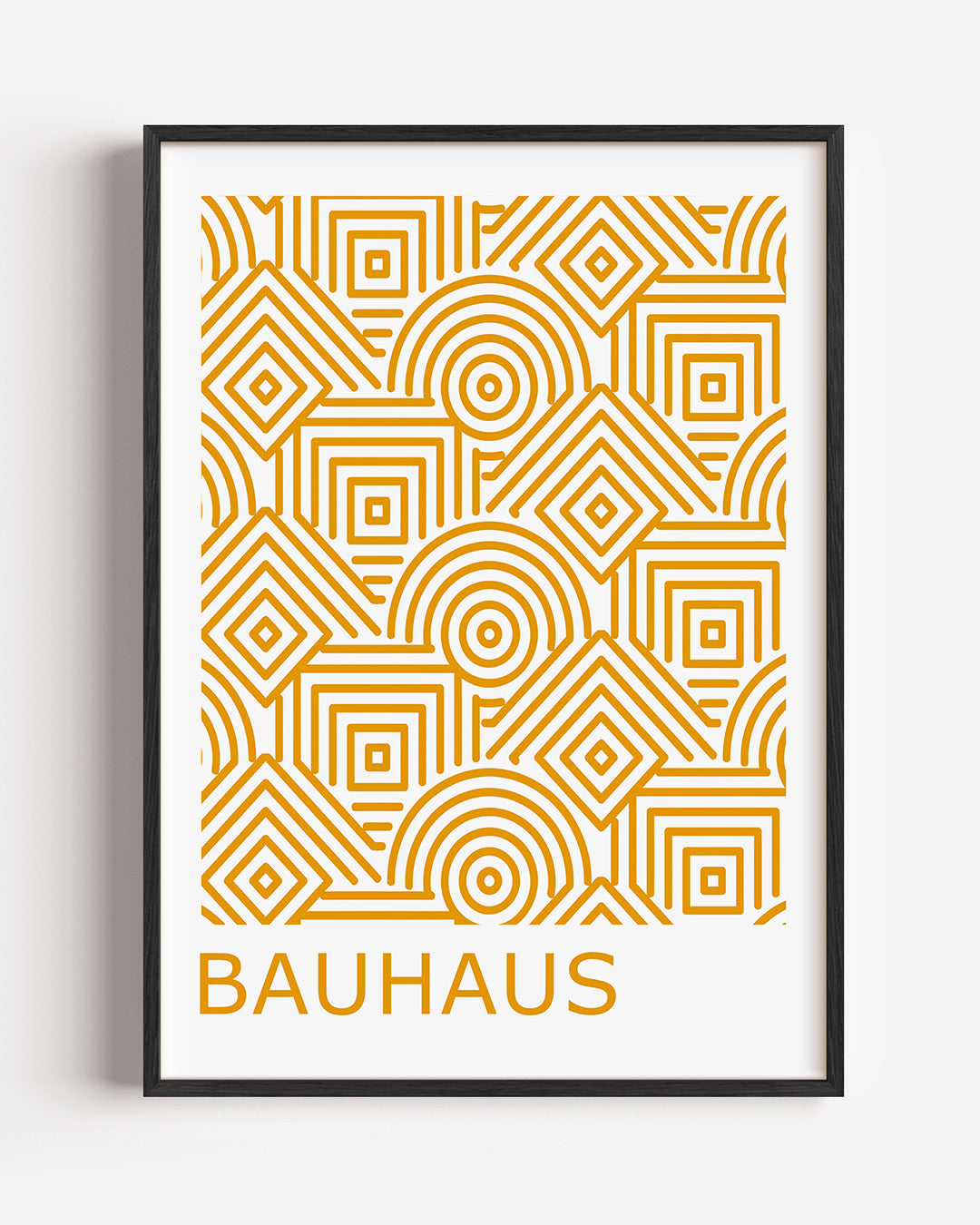 Lijnen en patronen – staande Bauhaus poster als wanddecoratie