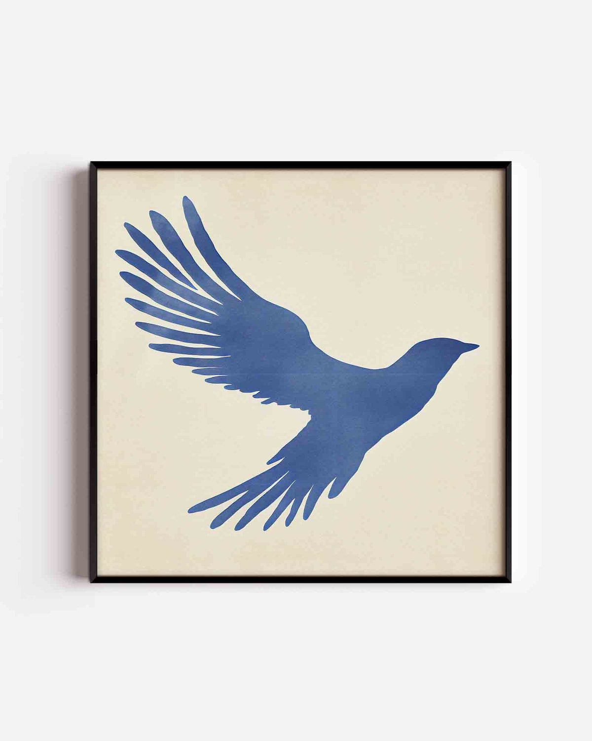 Vogel in vlucht – vierkante dierenposter als wanddecoratie