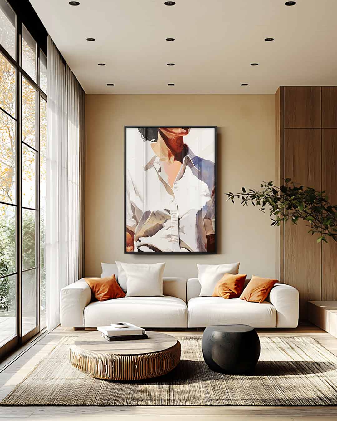 Elegante Stijl in Schilderkunst – staande wandkunst voor woonkamer of interieur