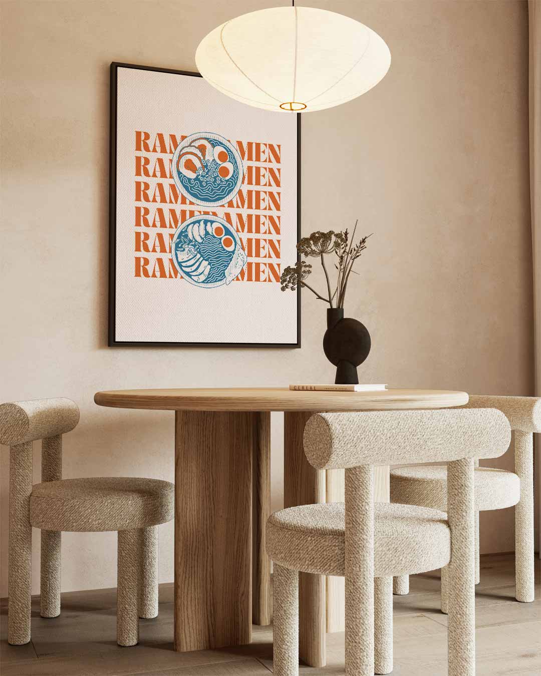 Ramen Delight Poster – canvas wanddecoratie in portret formaat