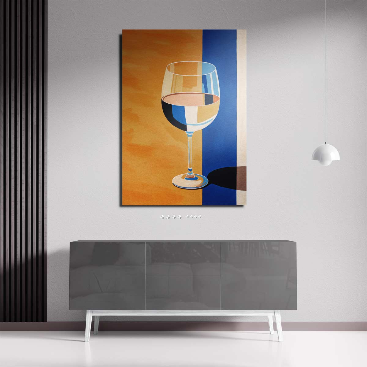 Glas in Kleurenspel – staande wandkunst voor woonkamer of interieur