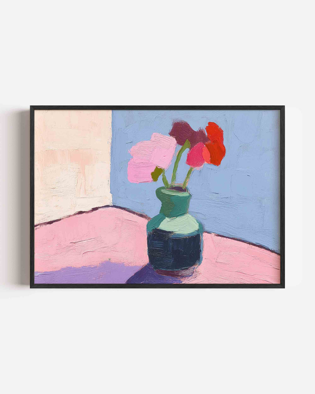 Bloemen in vaas – bloemen landscape poster als wanddecoratie
