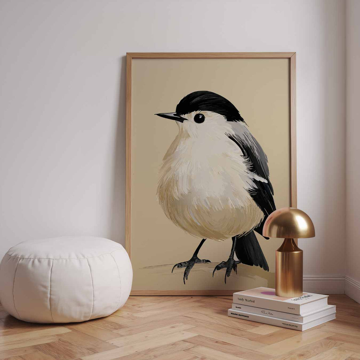Schattige Vogel Illustratie – dieren poster in staand formaat