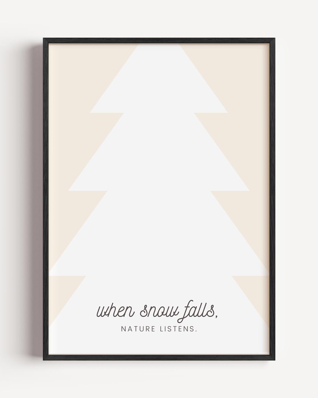 Winter Wonder Quote – kerst portret poster als wanddecoratie