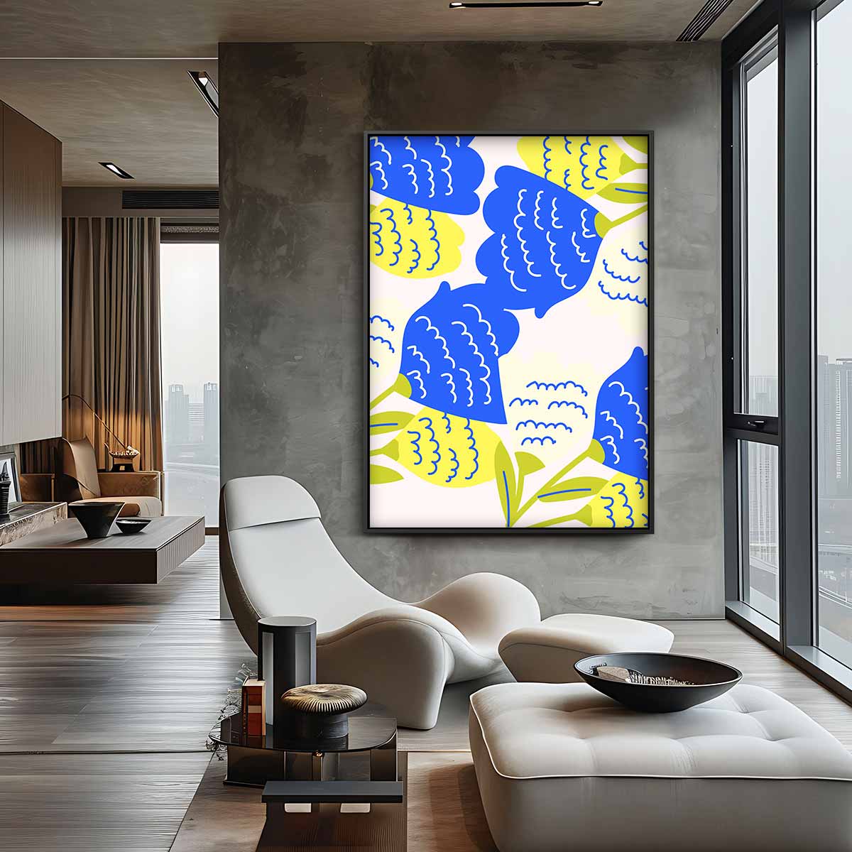 Bloemenexplosie – canvas kunstwerk als wanddecoratie