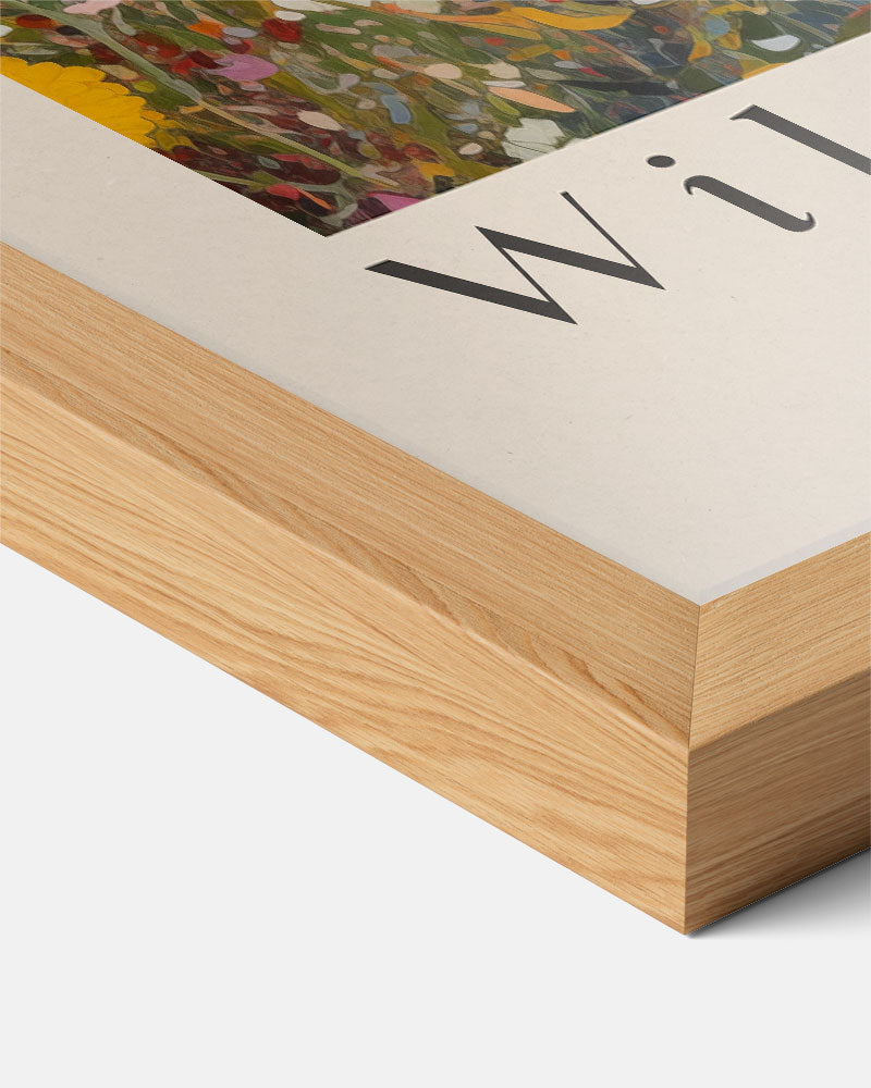 Wildflower Serenade – staande tekst wanddecoratie van WallArtistic