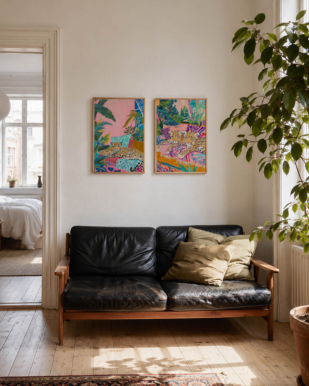 Tropische dierenharmonie Posterset