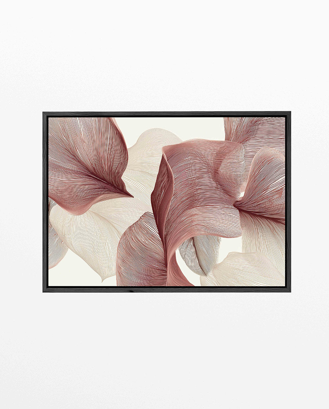 Organische lijnvormen – Abstract kunstwerk – liggend abstract kunstwerk