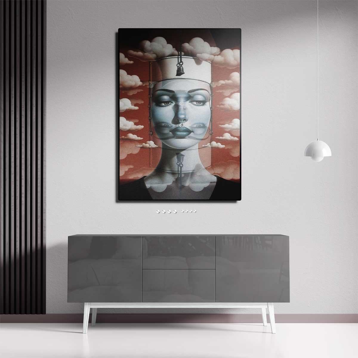 Dromerige Illusie – staand kunstwerk voor modern interieur