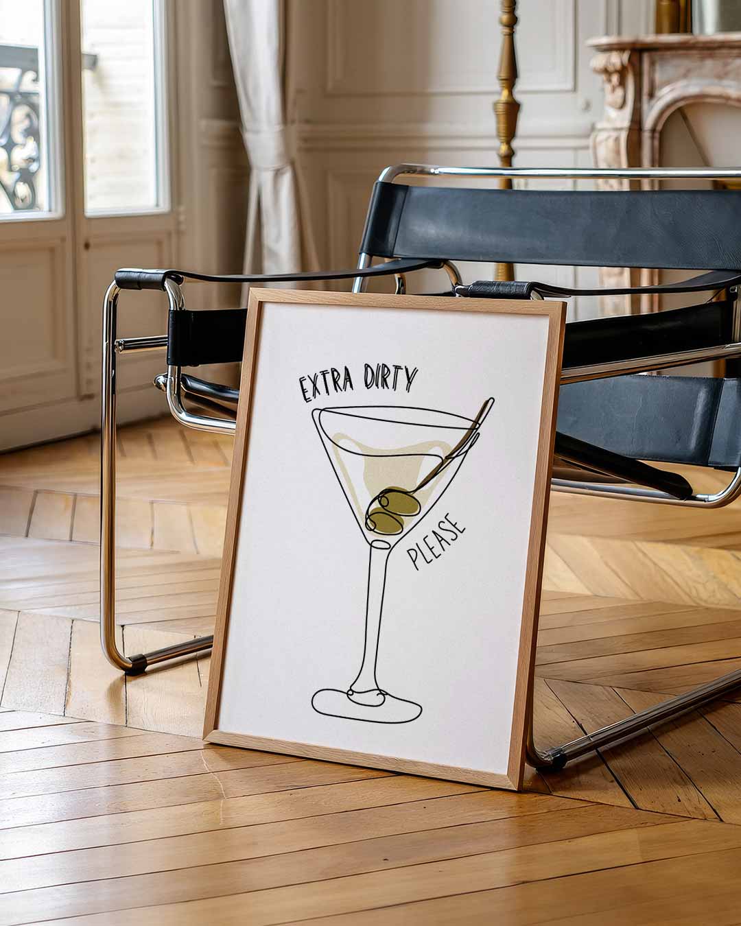 Extra Dirty Martini – staande zomer wanddecoratie van WallArtistic