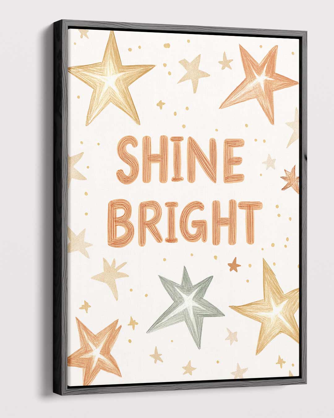 Shine Bright Sterrenprint – plexiglas wanddecoratie in portret formaat