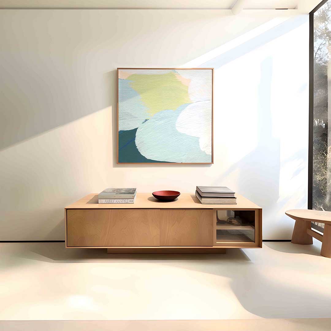 Abstracte vormen – vierkante schilderkunst wanddecoratie van WallArtistic