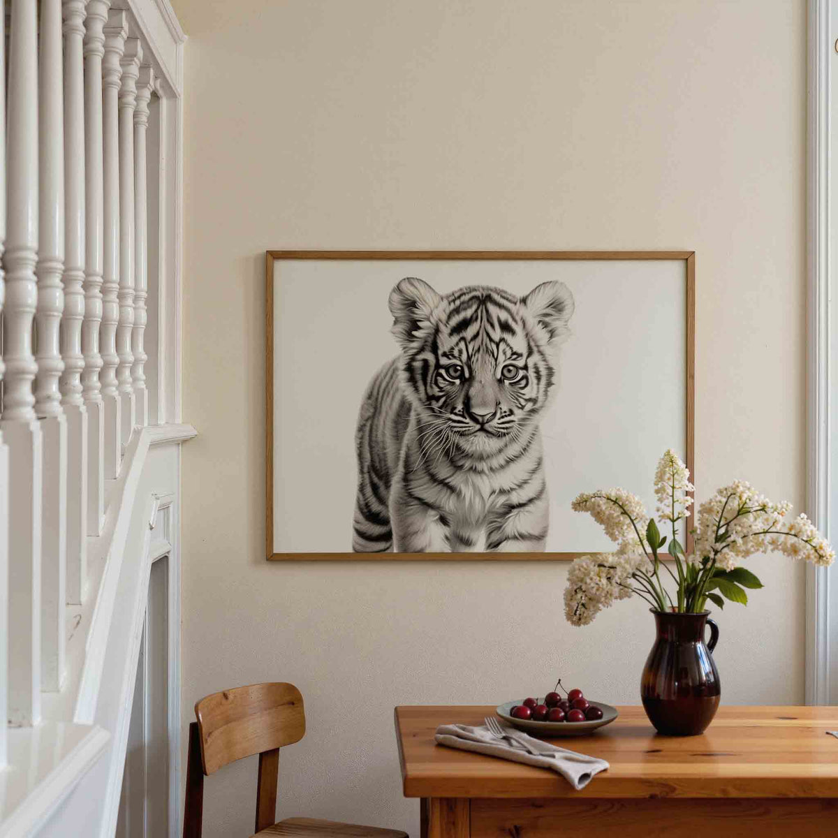 Tijgerwelp – dieren poster in liggend formaat