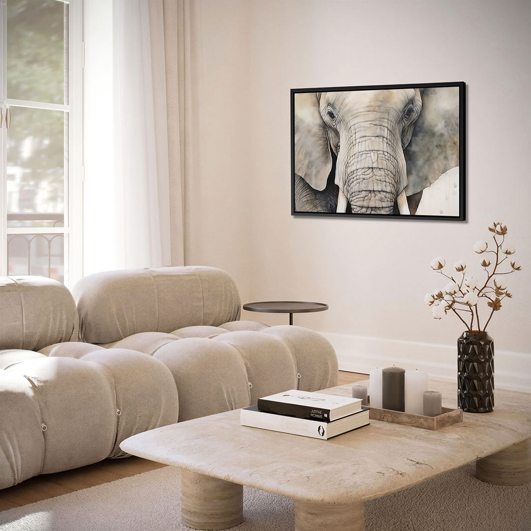 Olifant portret – alternatieve weergave van het kunstwerk