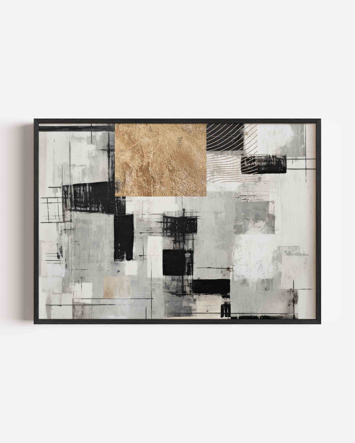 Abstracte vormen – abstracte landscape poster als wanddecoratie