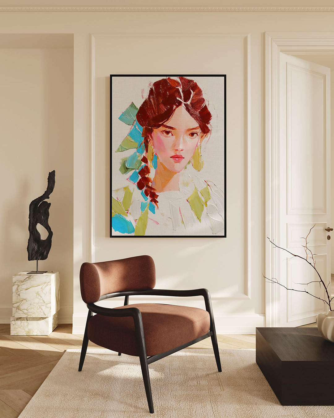 Portretstudie – Editie 2 – staande wanddecoratie