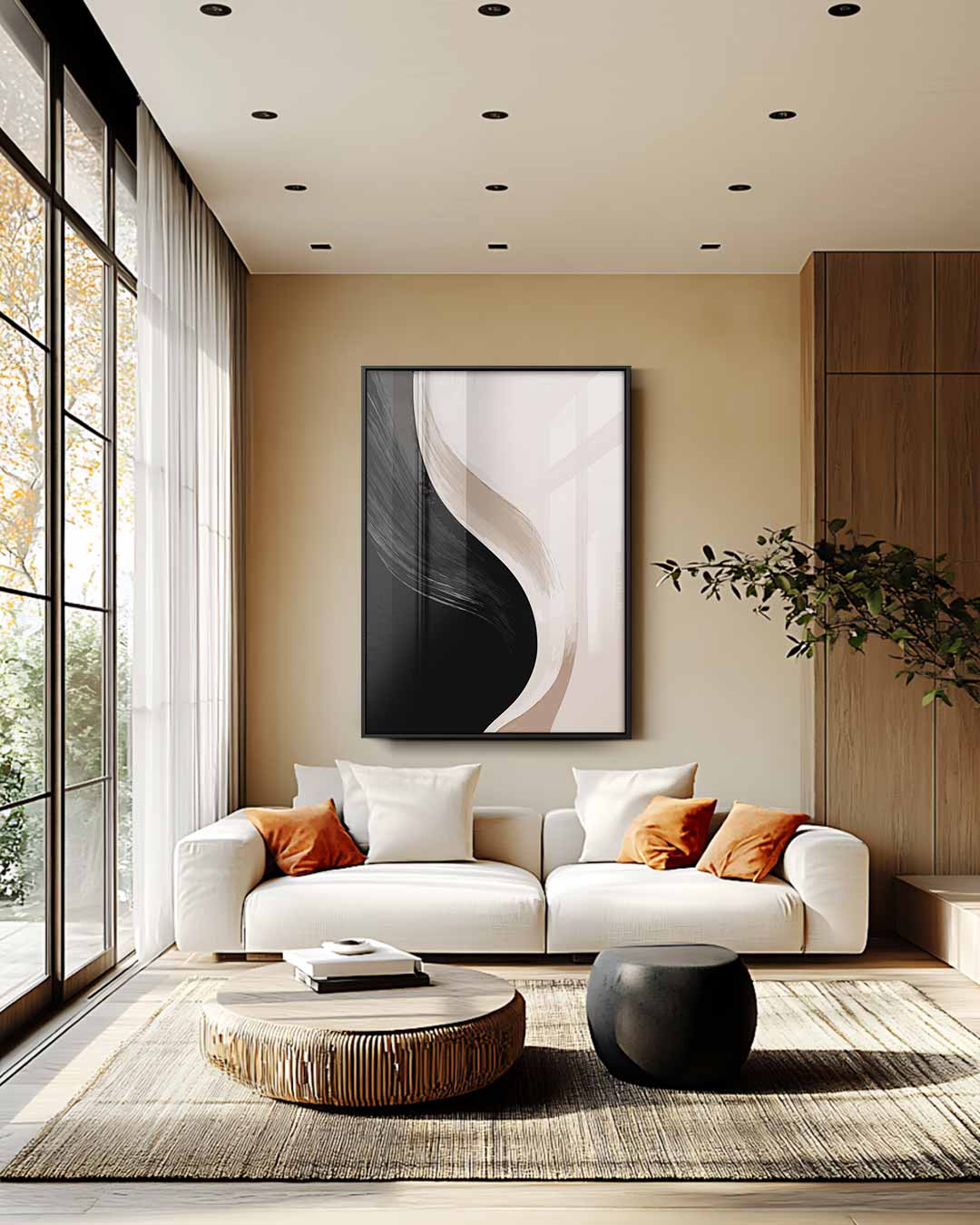 Mystieke Abstractie – staande wandkunst voor woonkamer of interieur