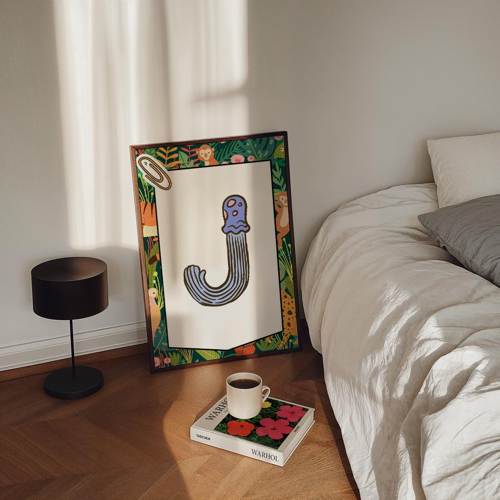 Speelse Jungle Dieren – kinderposter in staand formaat