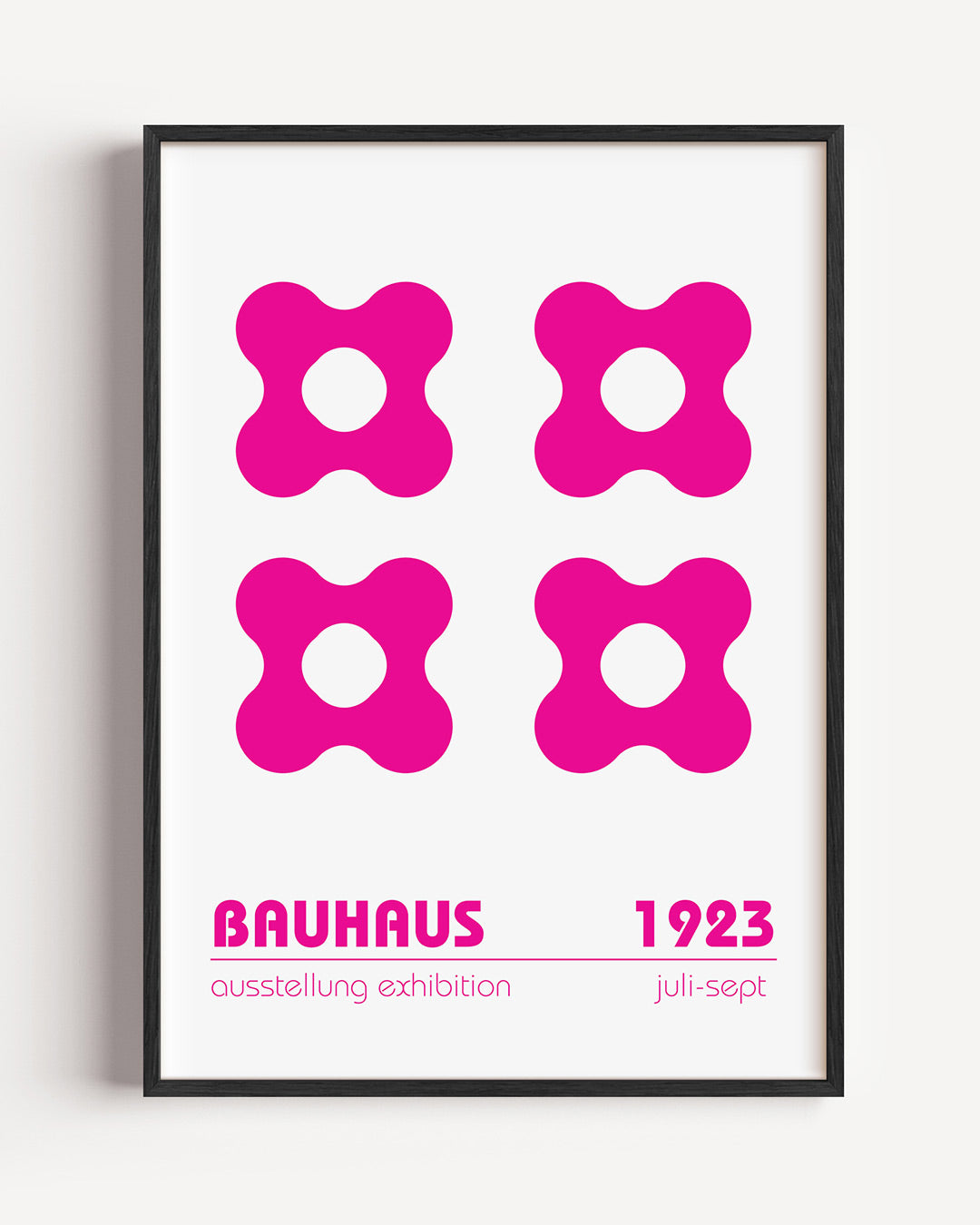Vormen en vlakken – staande Bauhaus poster als wanddecoratie