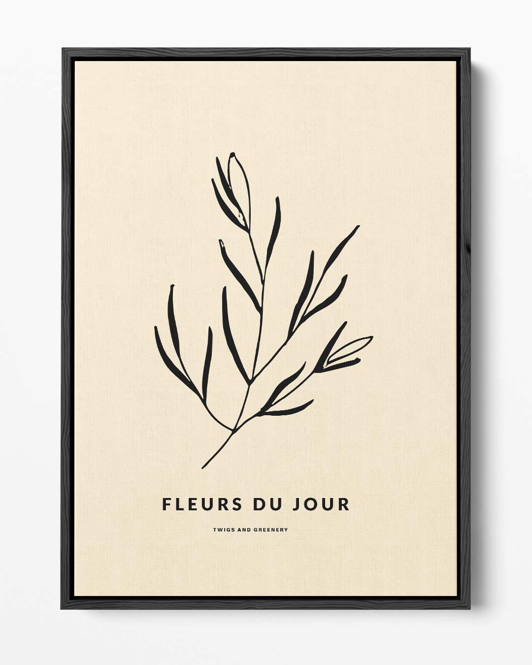 Natuurlijke Elegantie Poster – portret kunstwerk als wanddecoratie