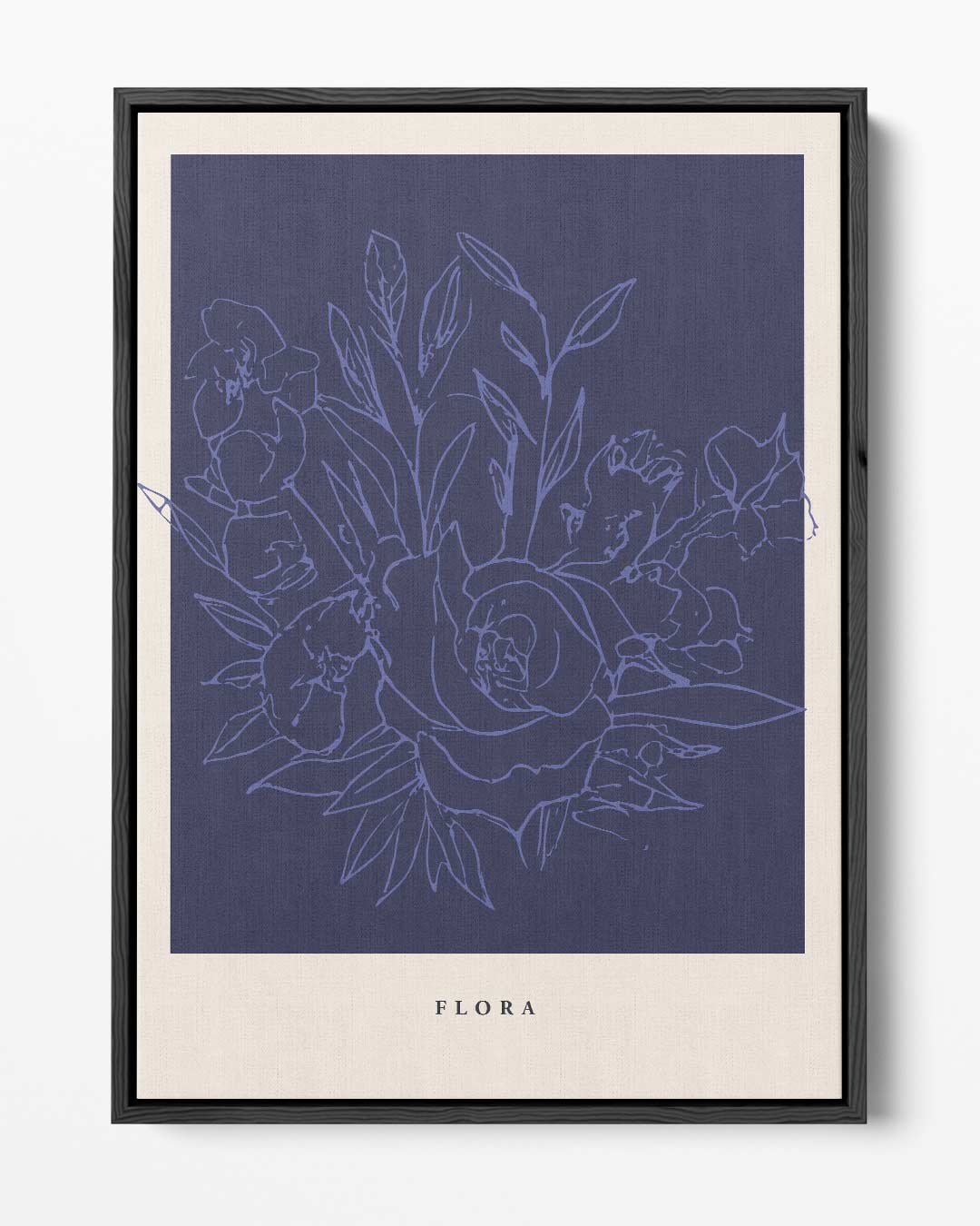 Flora Bloementekening – portret kunstwerk als wanddecoratie
