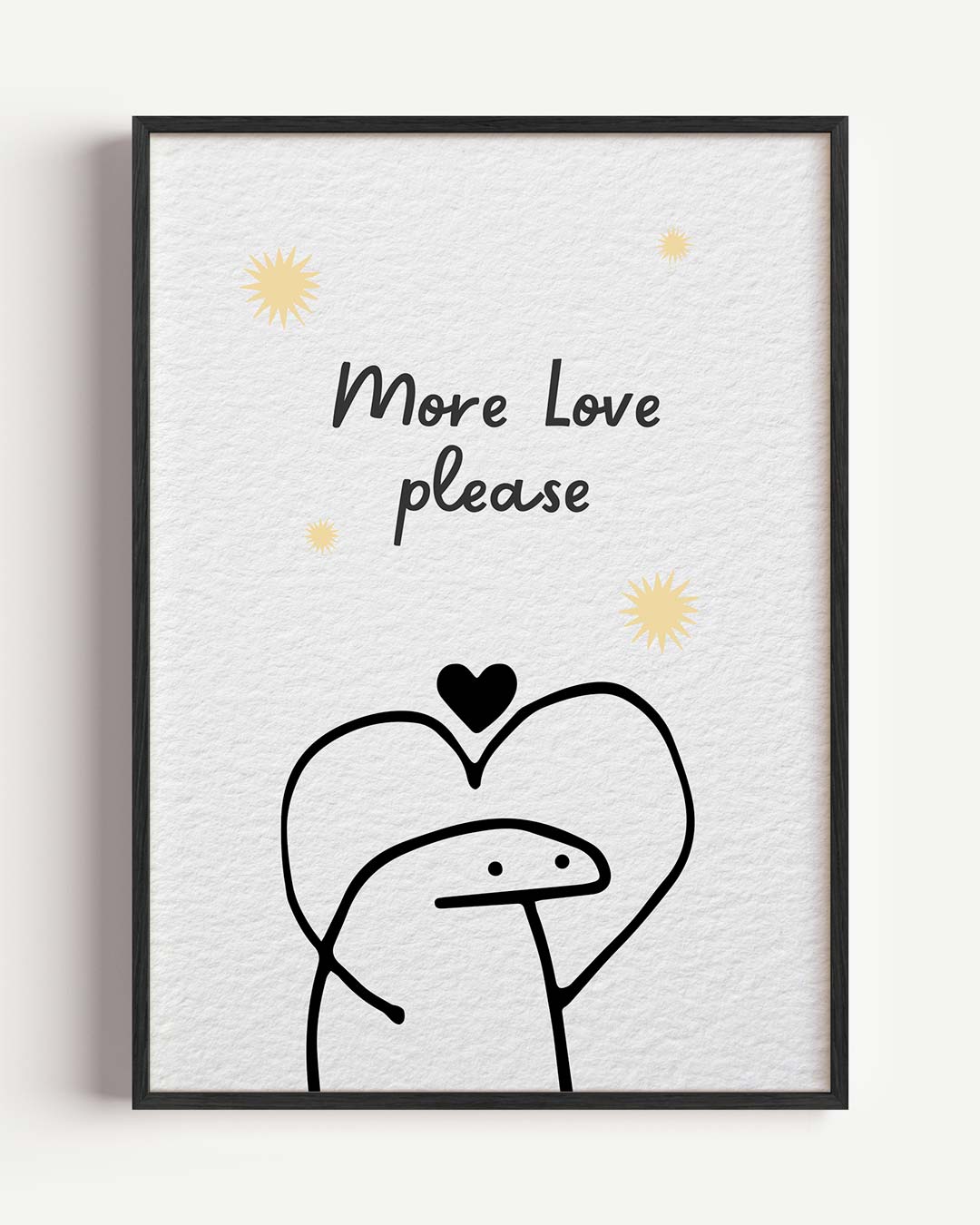 More Love Please – Popart en Streetart portret poster als wanddecoratie