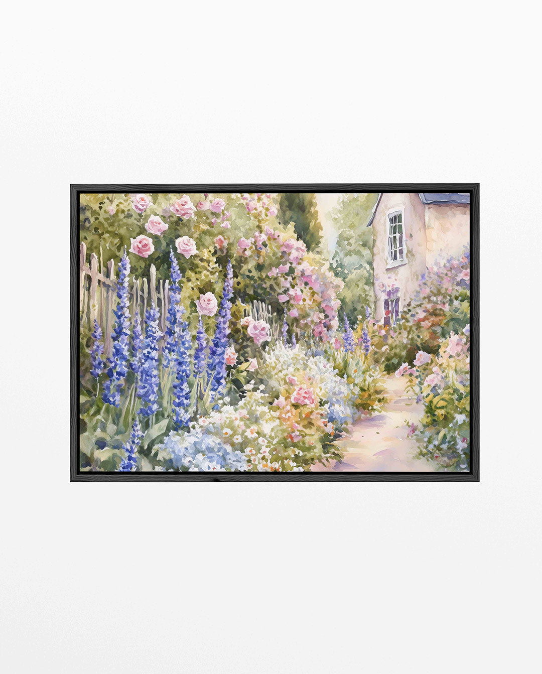 Bloementuin zomer – liggend bloemen kunstwerk