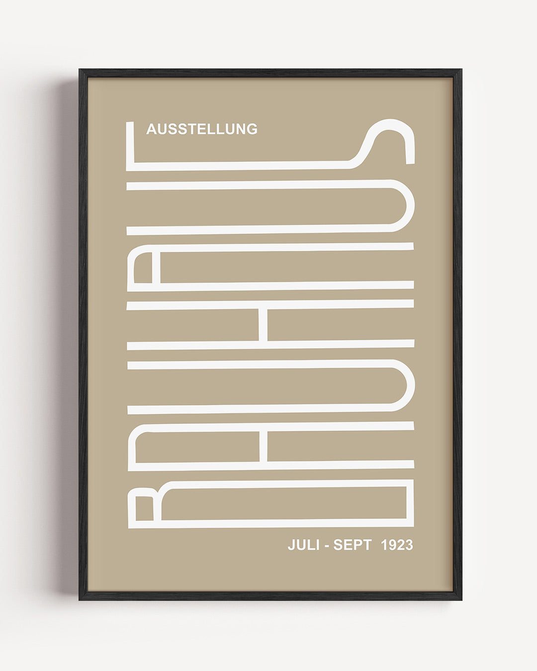 Lijnen en vlakken – staande Bauhaus poster als wanddecoratie