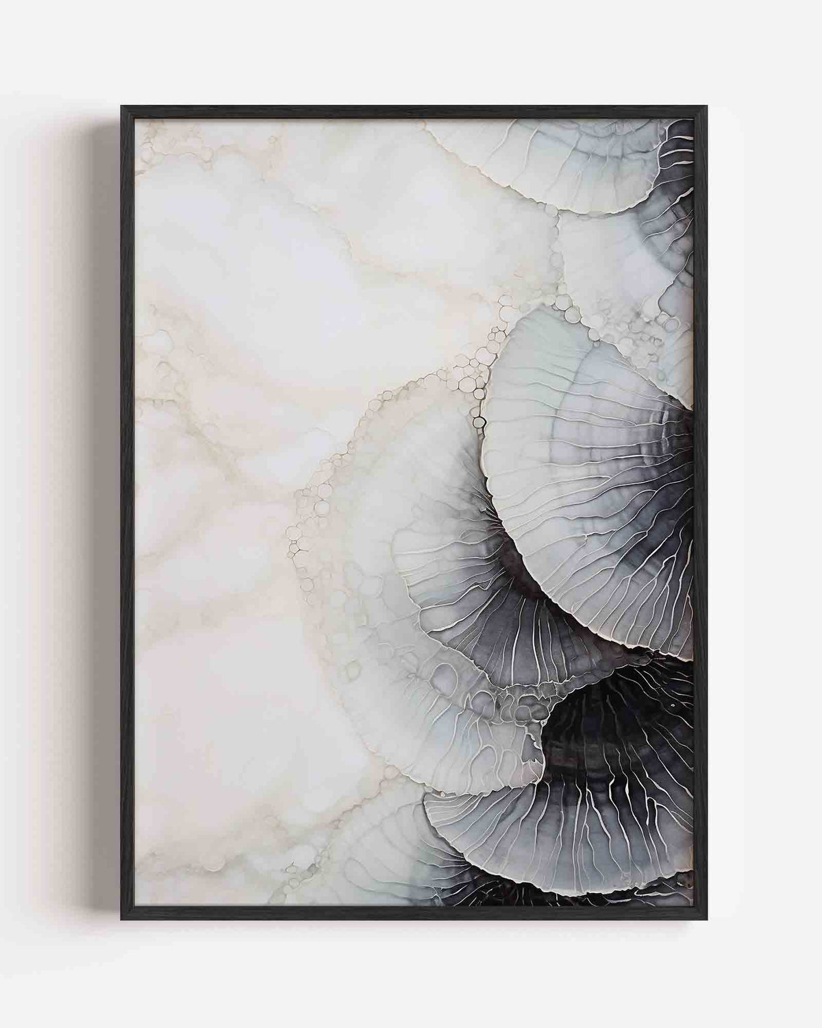 Abstracte golvende vormen – zacht abstracte portret poster als wanddecoratie