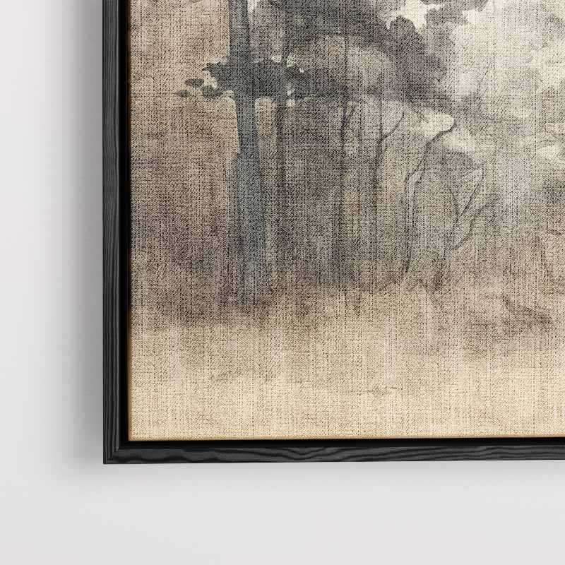 Mystieke Boslandschap – staand kunstwerk voor modern interieur