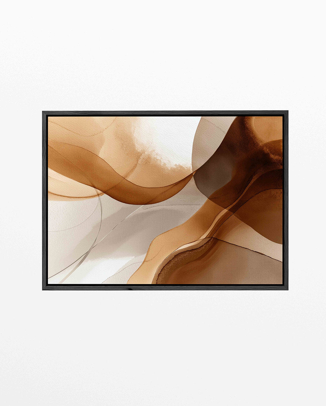Organische lijnen – liggend wanddecoratie kunstwerk