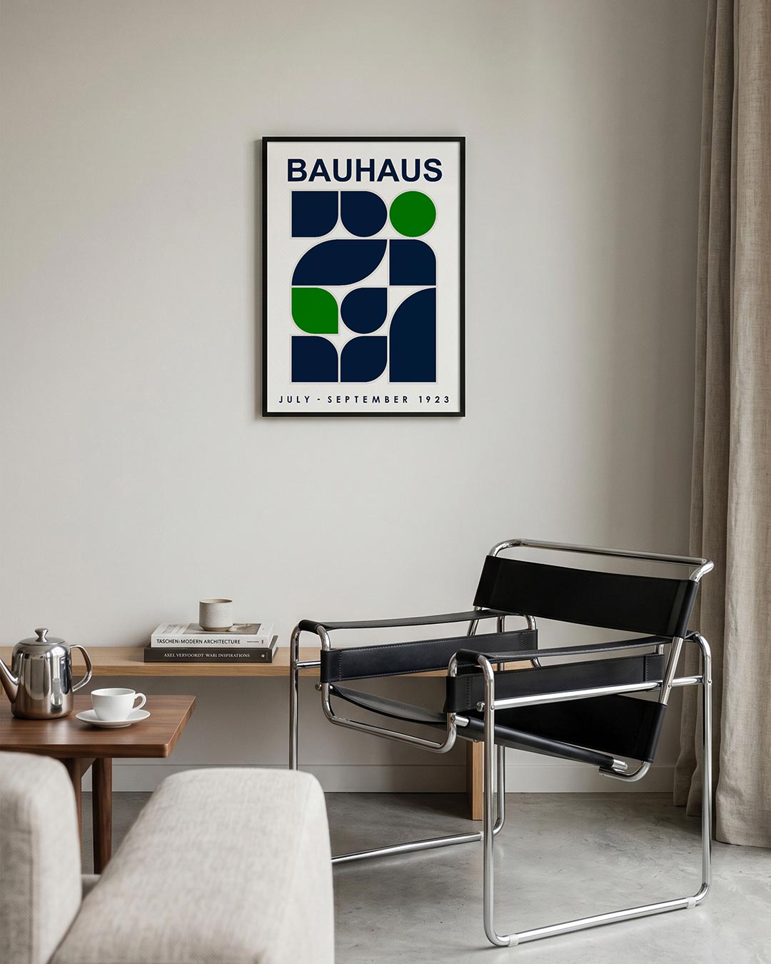 Vormen en vlakken – geometrische Bauhaus poster in staand formaat