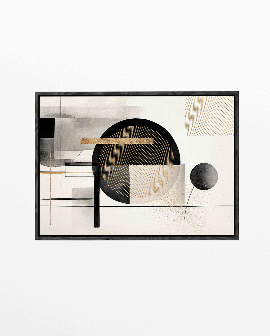 Geometrische lijnen – Liggende wanddecoratie – liggend abstract kunstwerk
