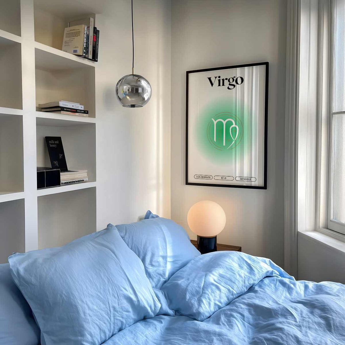 Virgo Zodiac – mindful poster als rustige wanddecoratie