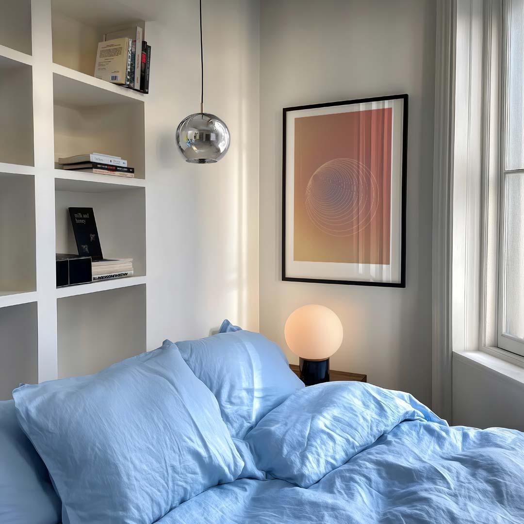 Hypnotiserende Cirkelposter – staande kleurrijke abstracte wanddecoratie van WallArtistic