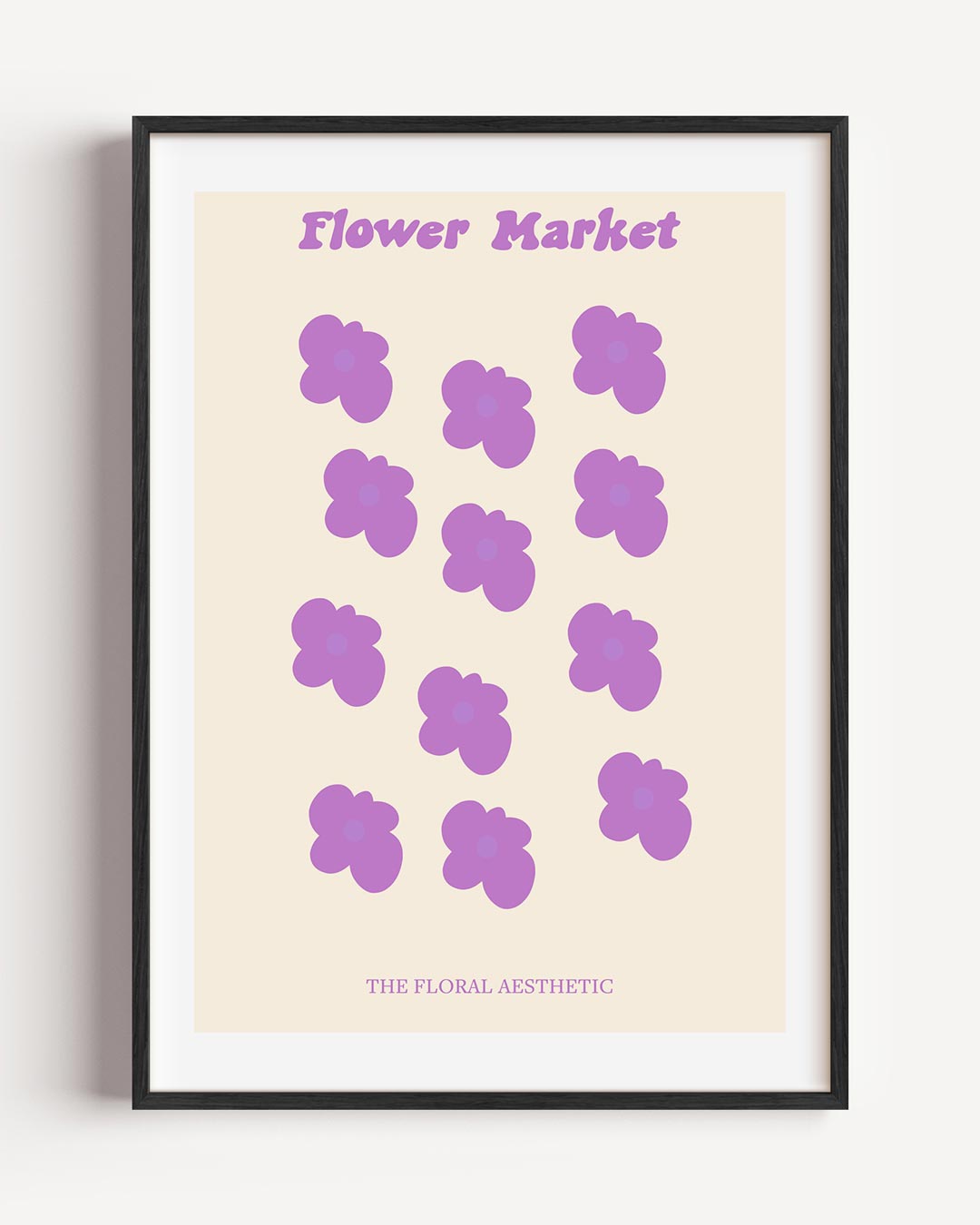 Lente Bloemenmarkt – moderne portret poster als wanddecoratie