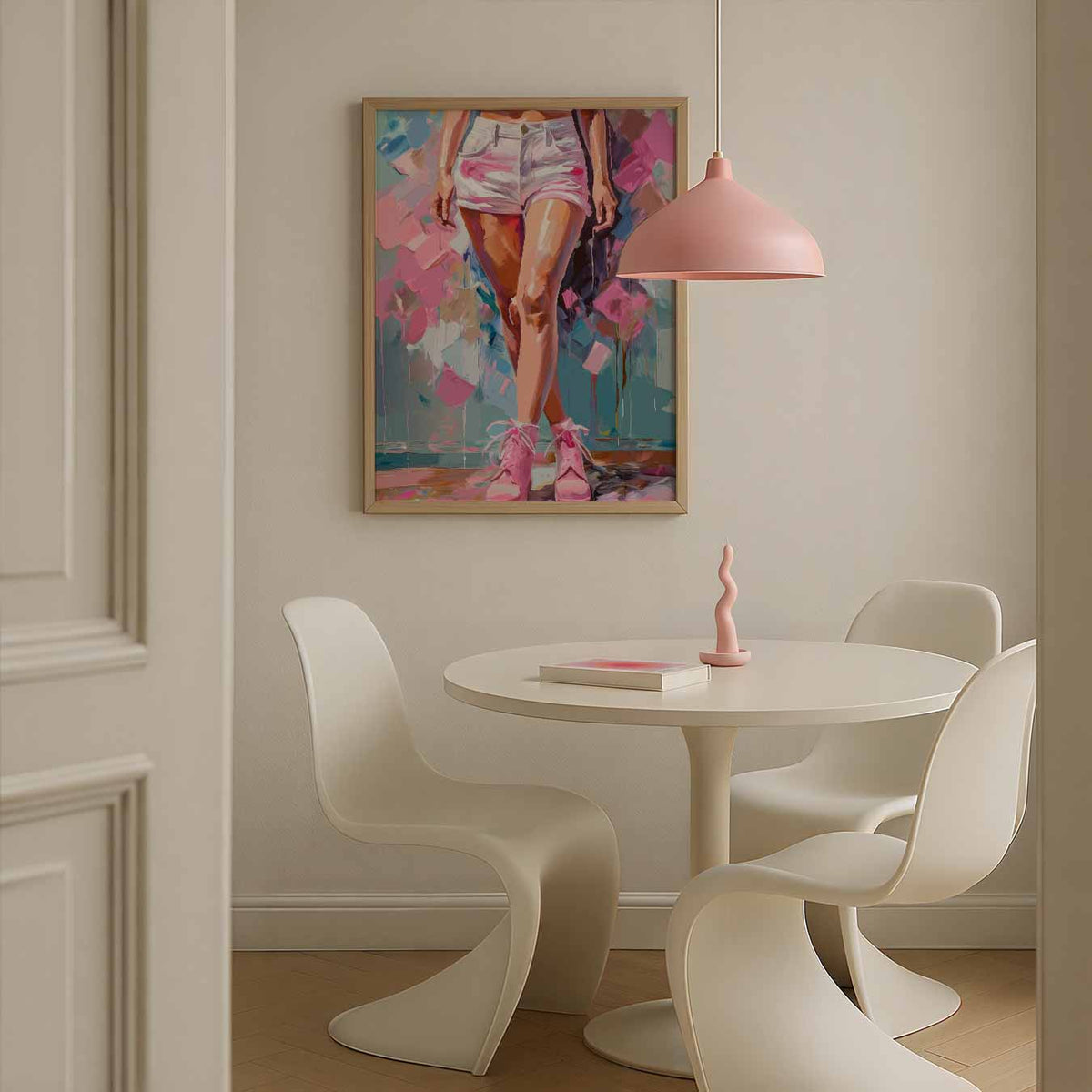 Stralende Stijlvolle Kunst – staande paas wanddecoratie van WallArtistic