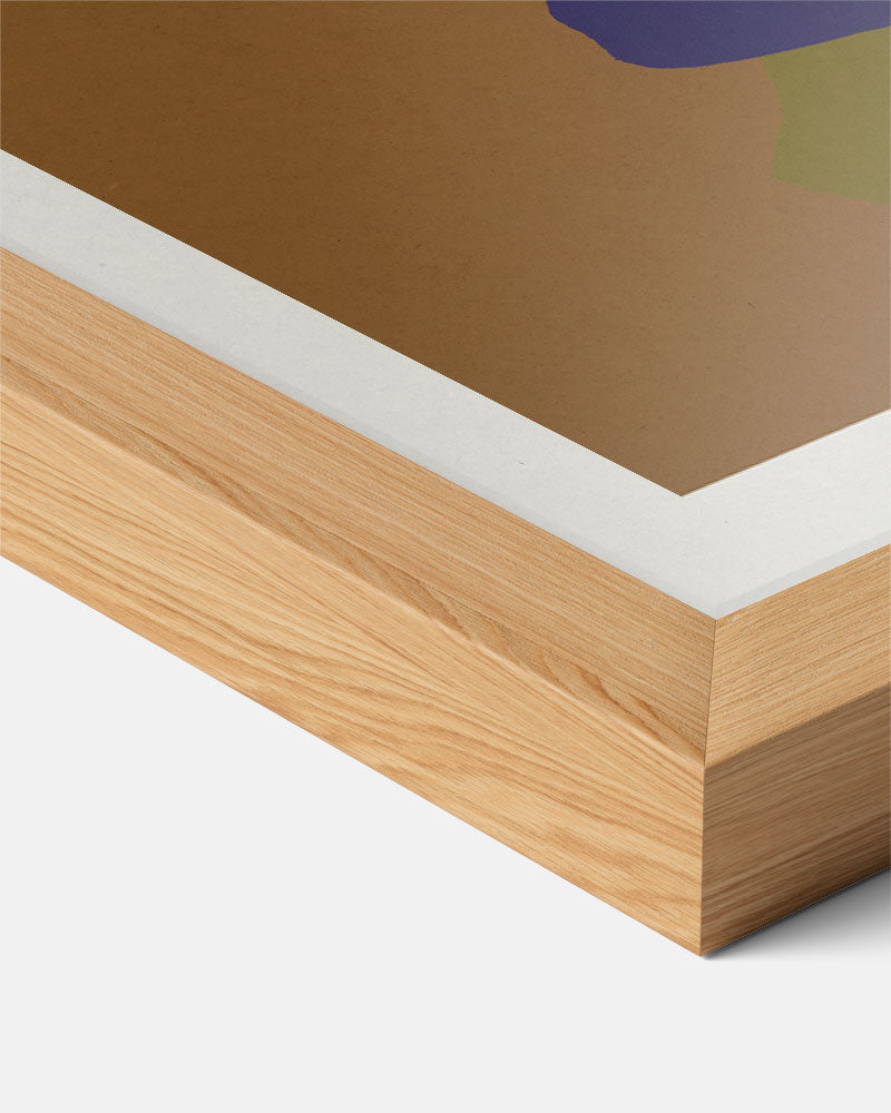Abstracte Kleurenpracht – staande keuken wanddecoratie van WallArtistic