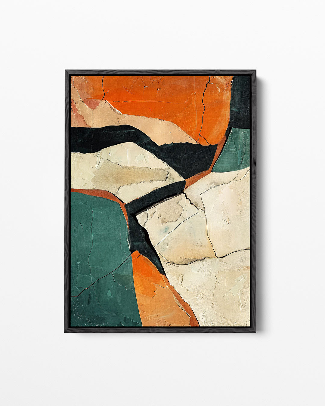 Dynamische vormen – staand wanddecoratie kunstwerk