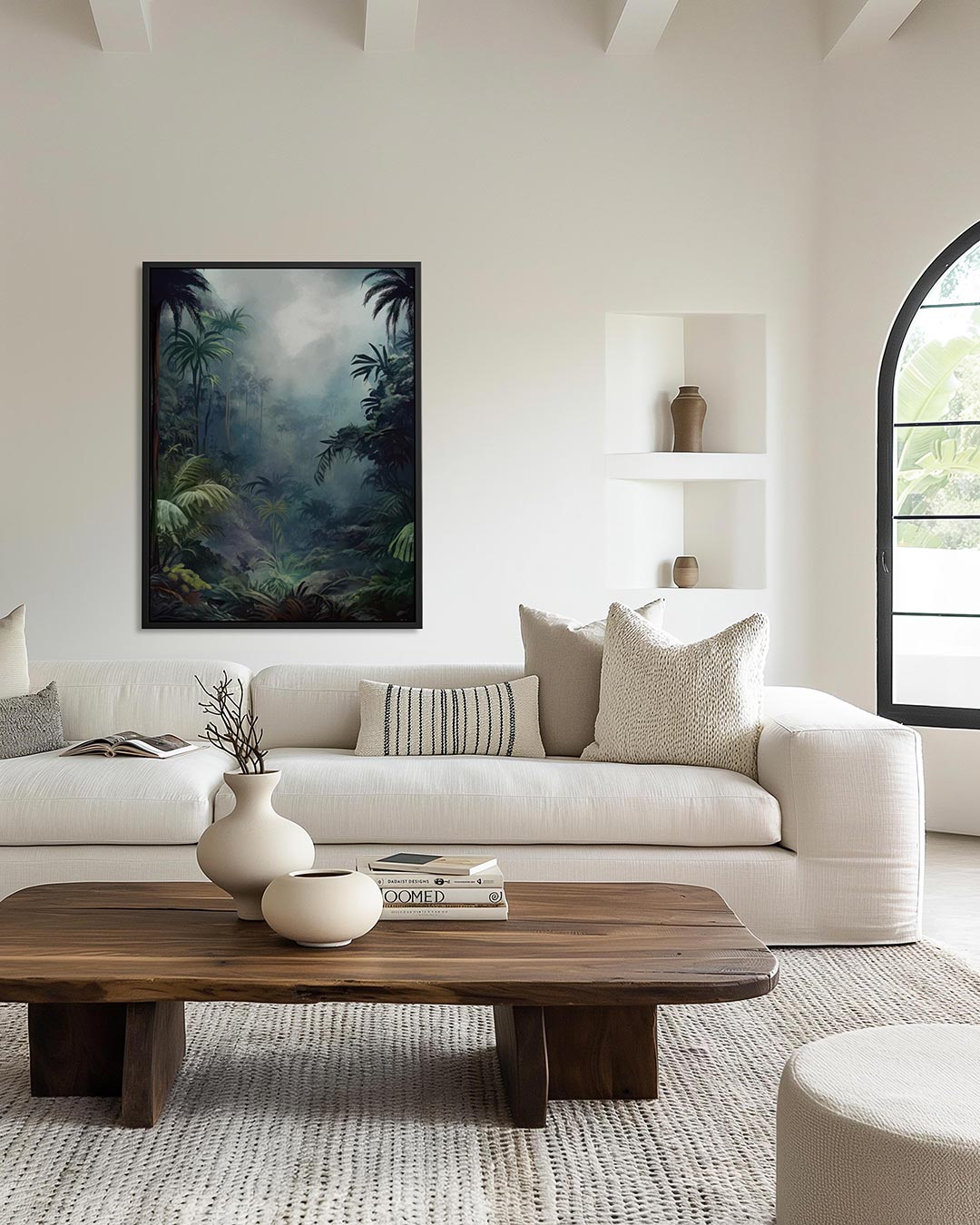 Mysterieuze jungle – staand wanddecoratie kunstwerk