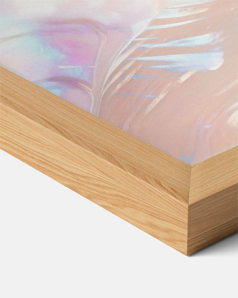 Dromerige Iriserende Pastel – abstracte textuur poster in staand formaat