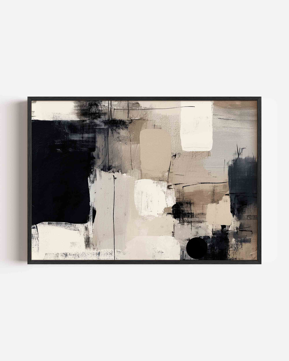 Abstracte vormen – abstracte landscape poster als wanddecoratie