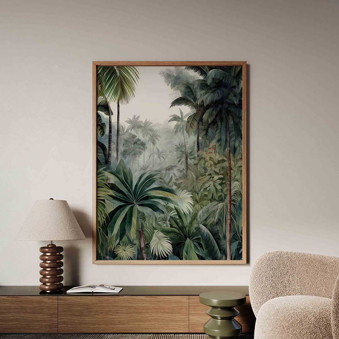Tropische bladeren – tropische jungle poster in staand formaat