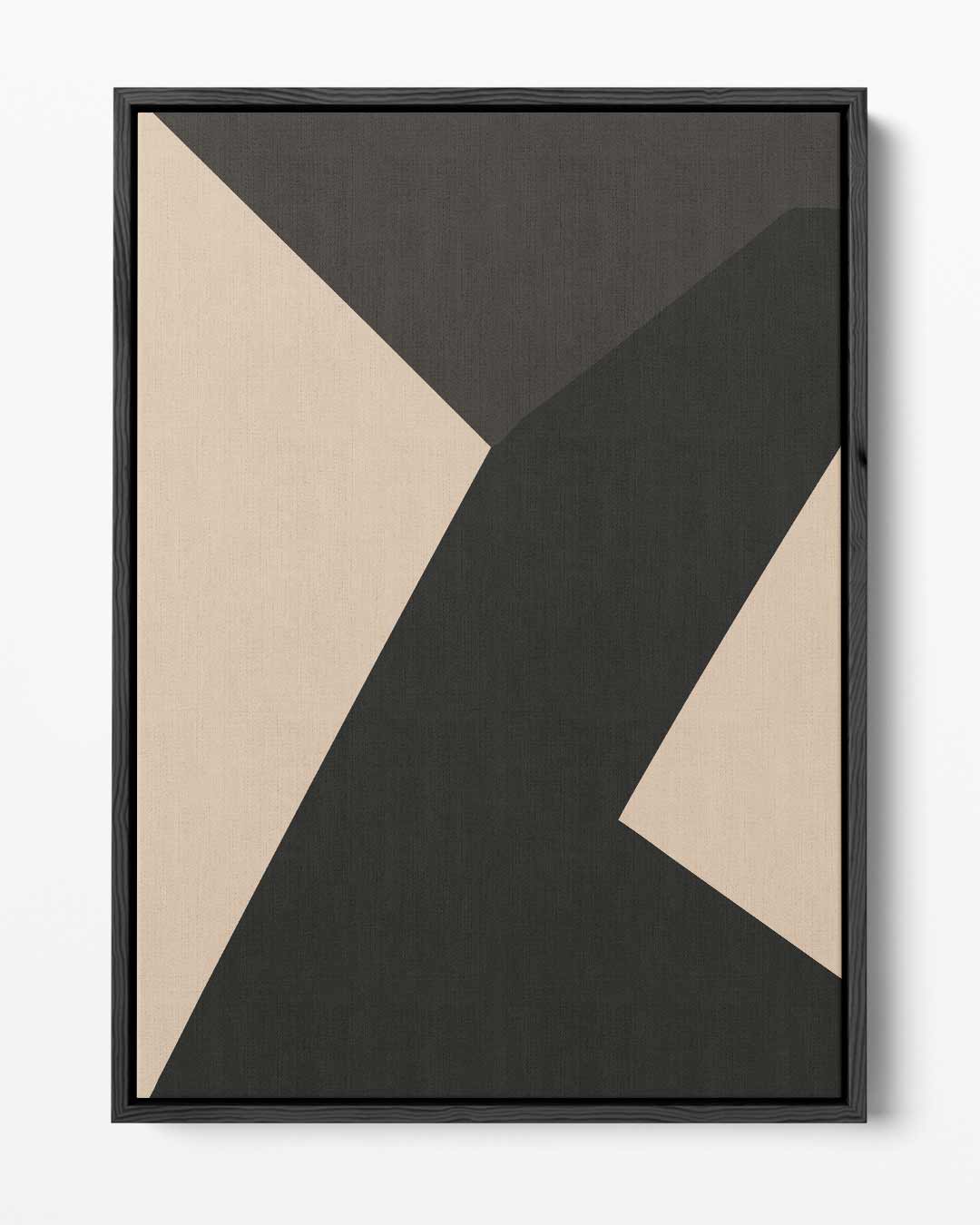 Strakke Elegantie in Abstractie – portret kunstwerk als wanddecoratie