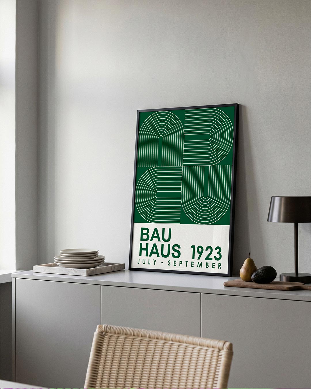 – moderne Bauhaus wandkunst als poster