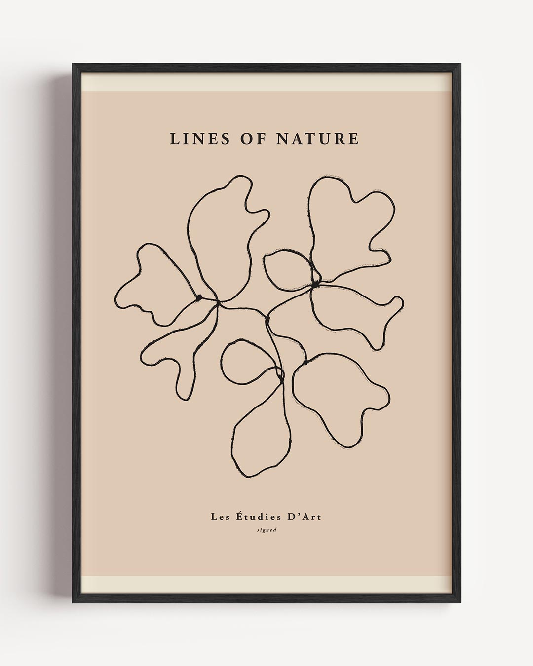 Organische Lijnen – botanische portret poster als wanddecoratie